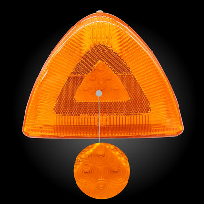 BOLANTON 2Pcs Amber Headlight 39 LED Turn Signal Indicators Running Lights, Front Park Light with 3 Wires Replacement Fit for Peterbilt 379 359 357 365 378