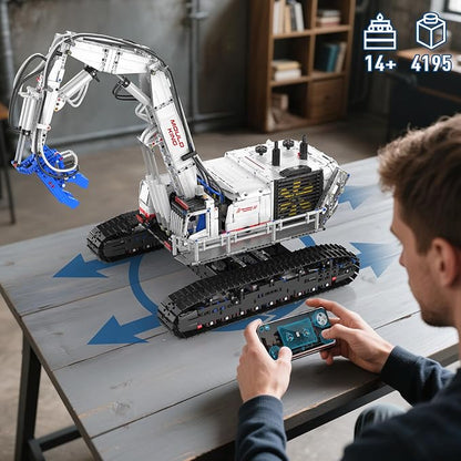 Mould King Engineering Excavator Building Sets 17062 Large RC Construction Building Kits with APP Remote Control STEM Construction Vehicles Model for Adults(4195PCS)