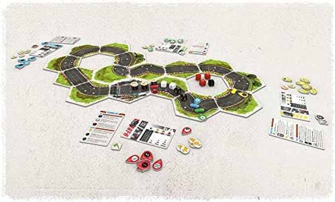 Holy Grail Games | Rallyman: GT | Strategy Board Game | Race Cars with Dice | 1 to 6 Players | 45 Minutes | Ages 10+