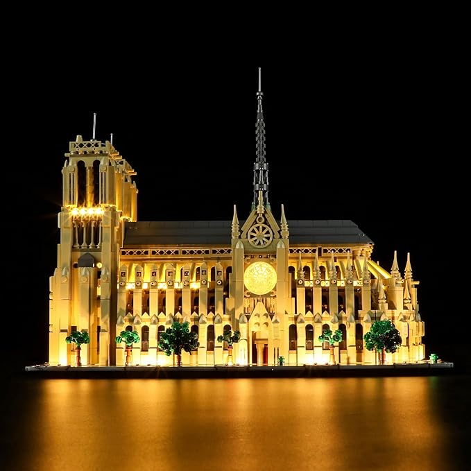 LIGHTAILING Light for Lego-21061 Notre-Dame de Paris - Led Lighting Kit Compatible with Lego Building Blocks Model - NOT Included The Model Set