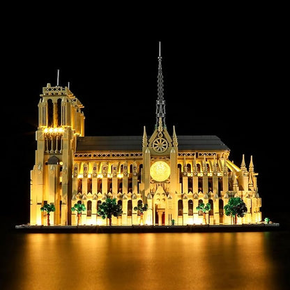 LIGHTAILING Light for Lego-21061 Notre-Dame de Paris - Led Lighting Kit Compatible with Lego Building Blocks Model - NOT Included The Model Set