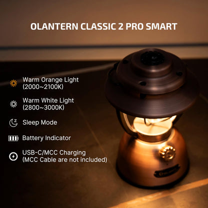 OLIGHT Olantern Classic 2 Pro APP Control Camping Lantern Bundle with Sphere C Smart Night Light