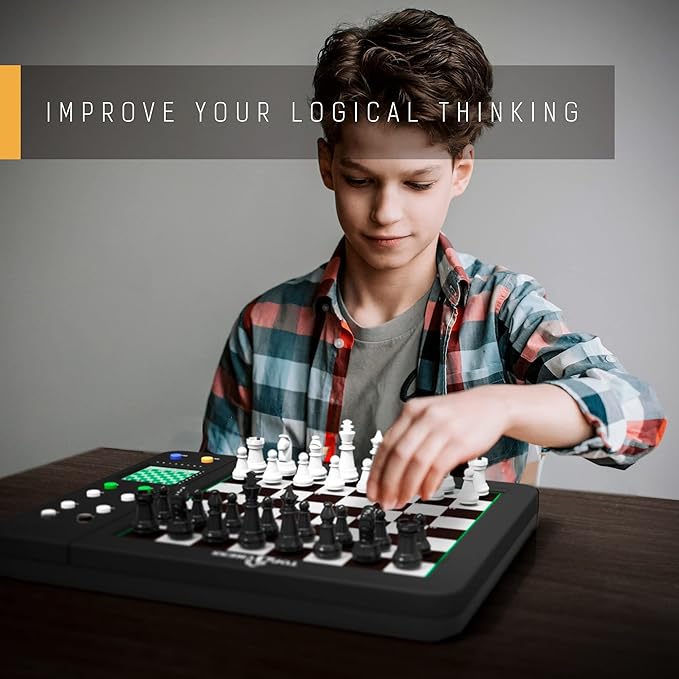 TOP 1 CHESS Board Electronic Chess Games Talking Coach Electronic Chess Board with Multi-Level Skills Best Electronic Chess Set for Players of All Levels Ages Kids and Adults