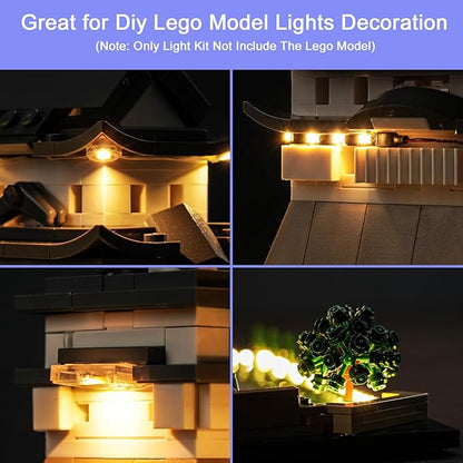 Upgraded Led Light Kit for Lego Architecture Landmarks Collection: Himeji Castle Building Set Compatible with Lego 21060 (Model Not Included)