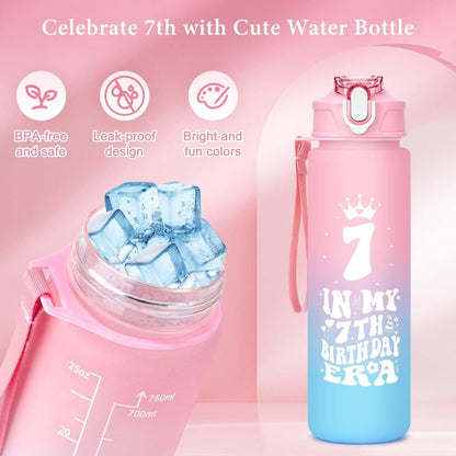 7 Year Old Girl Birthday Gifts for 7 Years Old Girls Gift Ideas Trending 7th Birthday Gifts for Girls Cool Seven Year Olds Girl Gift Happy 7th Decoration Present Popular Things with Tumbler Canvas Bag