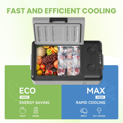 Alpicool Car Refrigerator 12 Volt Portable Car Fridge 16 Quart（15 L Electric Cooler with AC/DC，Car Refrigerator Freezer for Truck Van RV Camper SUV, Camping Boat Travel，-4~68°F