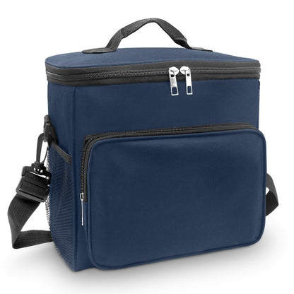 BPTAKOO Insulated Lunch Bag for Women Men, Large Reusable Lunch Box for Work Office Picnic Hiking Beach - Leakproof High Capacity Foldable Adults Cooler Tote Bag with Adjustable Shoulder Strap, Blue