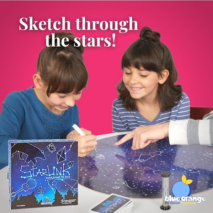 Blue Orange Games Starlink Party Game- New Party Drawing Game for 3 to 6 Players. Recommended for Ages 8 &amp up