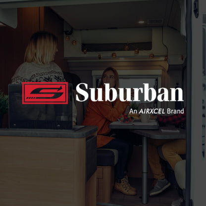 Suburban Signature 18" RV Griddle with Quick Connect and 1 lb. Bottle Adapter - Compact Stowable Design, 20% Hotter Than Comparable Units, CSA Certified for RV Outdoor Use (4062A)