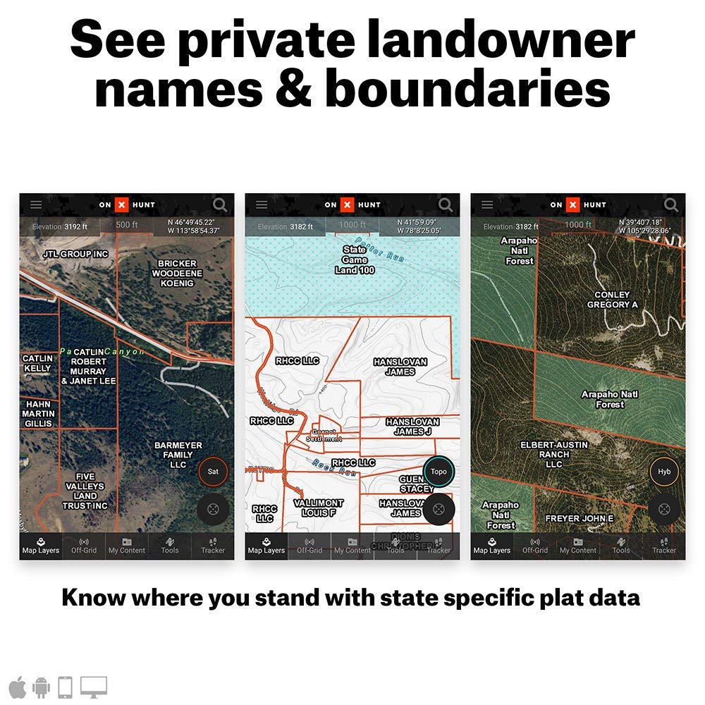 ONX Hunt Elite Membership – Nationwide Digital Hunting Maps for Phone, Tablet & Computer – Color-Coded Public & Private Land Ownership, 24K Topo, Hunt-Specific Layers & Updates