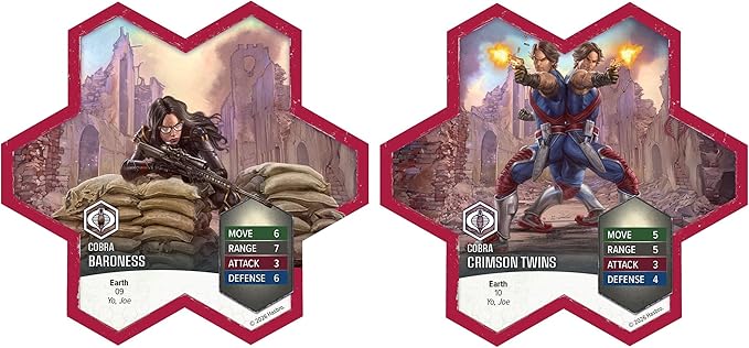 Renegade Game Studios GI Joe Heroscape Strike Forces Army Expansion - 4 Heroes 2 Squads Tactical Glyphs