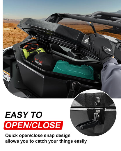 StarknightMT X3 Rear Storage Box, 8GAL Waterproof Cargo Box Compatible with Maverick X3, Outlander (Except 6x6), Renegade, OEM Replace #715004778 w/h Mounting System