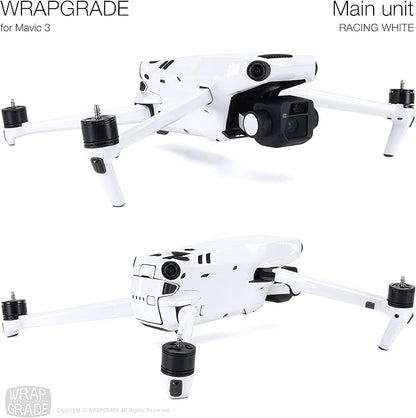 WRAPGRADE Skin Compatible with DJI Mavic 3 Pro (Racing White)