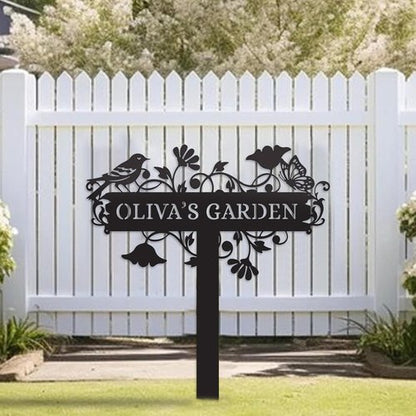 Customized Metal Signs - Personalized Garden Stake Sign | Custom Outdoor Decor for Gardeners