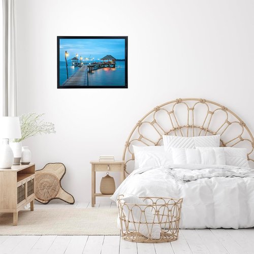 JCJMY 16x23 Picture Frame - Black Wall Gallery Frame for Horizontal & Vertical Photos