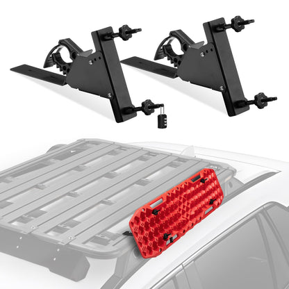BUNKER INDUST Traction Boards with Jack Base (Gen 7) Orange + Side Mounting Kit with Shovel Holder Brackets