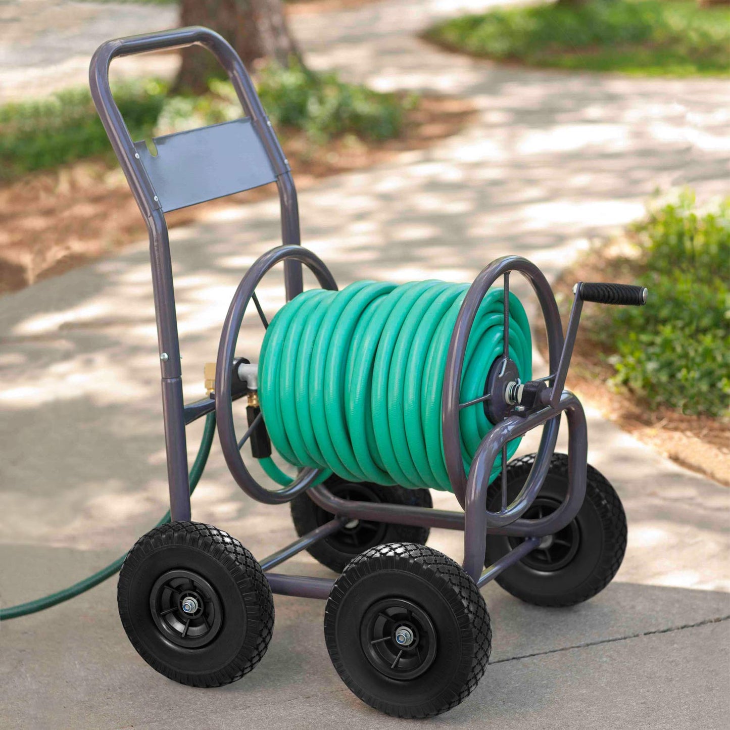 Liberty Garden 840-1 Four Wheel Industrial Host Cart with PU Tires, Bronze