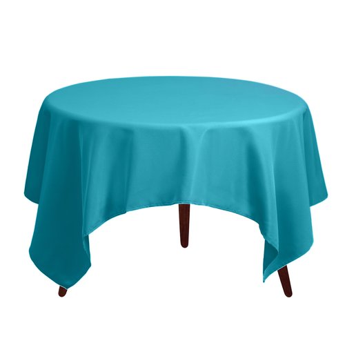 Gee Di Moda Square Tablecloth - 85 x 85 Inch Caribbean Table Cloth for Large Square or Round Tables - Heavy Duty Washable Fabric - for Buffet Table, Holiday Party, Dinner, Wedding & Baby Shower