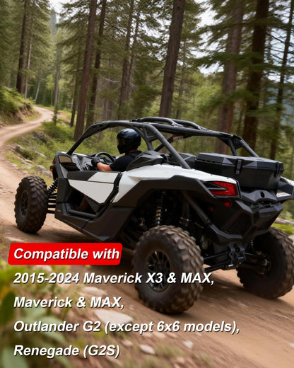 StarknightMT X3 Rear Storage Box, 8GAL Waterproof Cargo Box Compatible with Maverick X3, Outlander (Except 6x6), Renegade, OEM Replace #715004778 w/h Mounting System