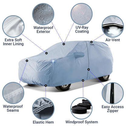 SUV Custom-Fit Car Cover for 2024-2026 Lexu s TX | Waterproof All Weather SUV Cover for UV, Rain, Snow, and Ice. Long-Lasting Quality, Suitable for Both Indoor and Outdoor Use.