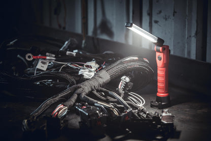 Streamlight 74854 Strion Switchblade 500-Lumen Rechargeable Compact Multi-Function LED Work Light with Color-Rite Technology and AC Piggyback Charger, Red