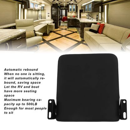 RV Automatic Rebound Folding Seat, RV Folding Chair RV Folding Seat 500LB Maximum Load Stainless Steel Oxford Cloth Sponge for RV Caravan