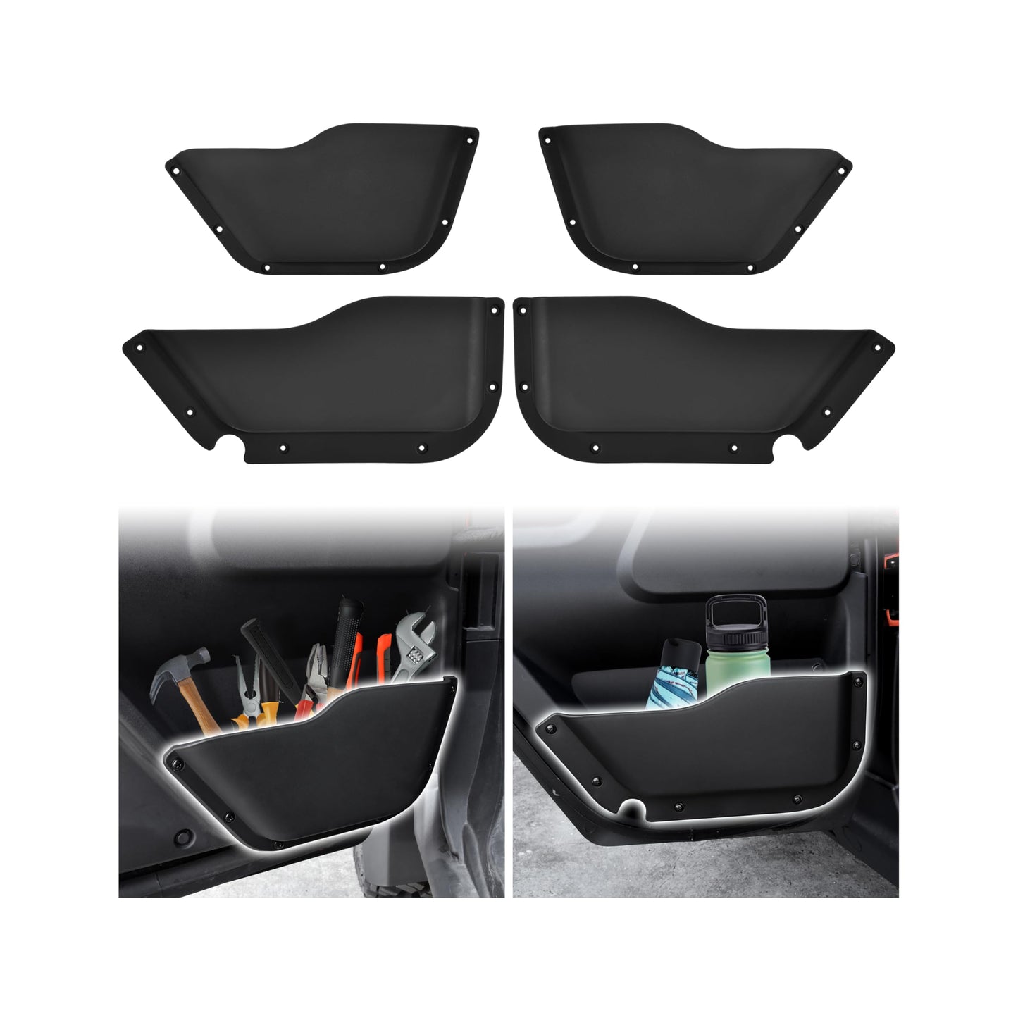 SAUTVS Interior Door Pockets for Polaris Xpedition XP 5/ADV 5 NorthStar 2024 2025 2026 Accessories, Front and Rear Interior Door Pockets Storage(4PCS)
