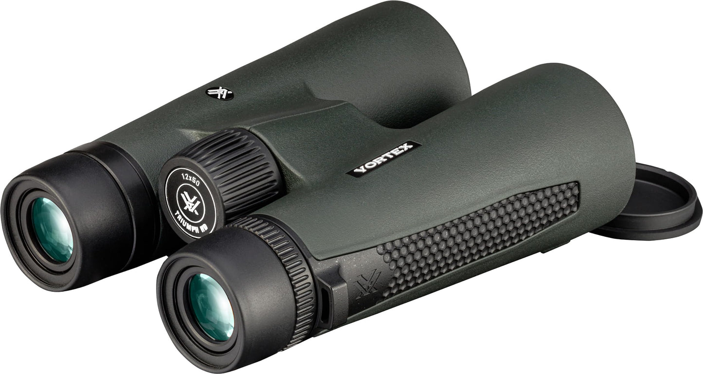 Vortex Triumph HD 12x50 Binoculars - HD Optical System, Fully Multi-Coated Lenses, Rubber Armor, Tripod Adaptable, Waterproof, Fogproof, Shockproof - Unlimited, Unconditional Warranty