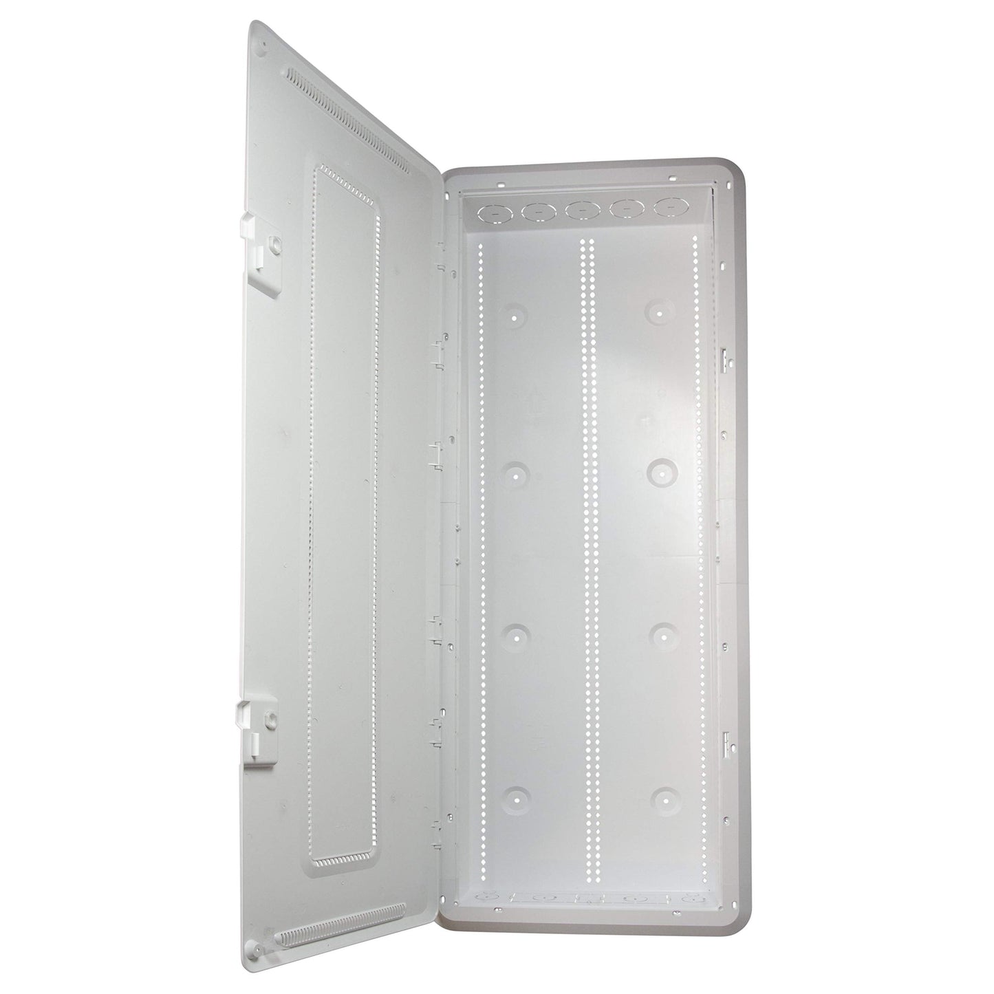 Legrand - OnQ 42 Inch Media Enclosure, Wifi Electrical Box, Cable Management Box for Distribution of Networking Service, Recessed Media Box Lets Signal Through, White, ENP4250-NA