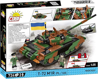 COBI Armed Forces T-72 M1R (PL/UA) Tank Building Set 724 Pieces