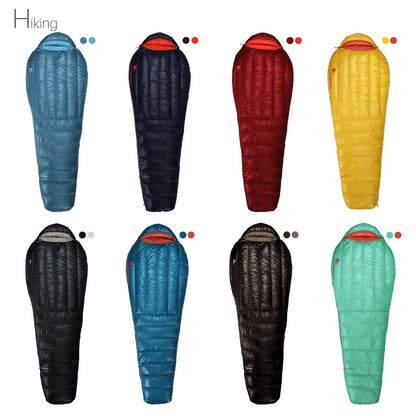Mountaintop Ultralight Mummy Down Sleeping Bag 650 Fill Power Duck Down Suits for 32 20 Degree F for Camping Hiking Backpacking