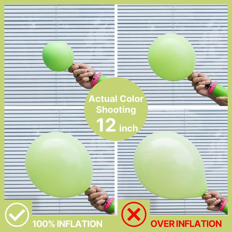 PartyWoo Lime Green Balloons 100 pcs Different Sizes of 36 18 12 10 5 Inch Neon Yellowish Light Green Latex Balloon Arch Kit Garland for Graduation Halloween Summer Birthday Party Decorations Green-Y6