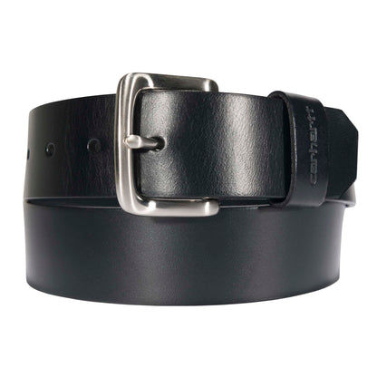 Carhartt Men's Bridle Leather Classic Buckle Belt, Black, 36