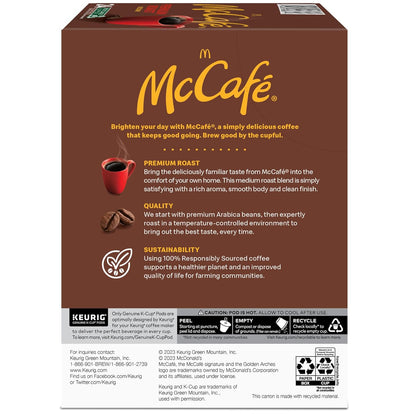 McCafe Premium Roast Coffee - Medium Roast K-Cup Pods for Keurig - 96 Count Pack
