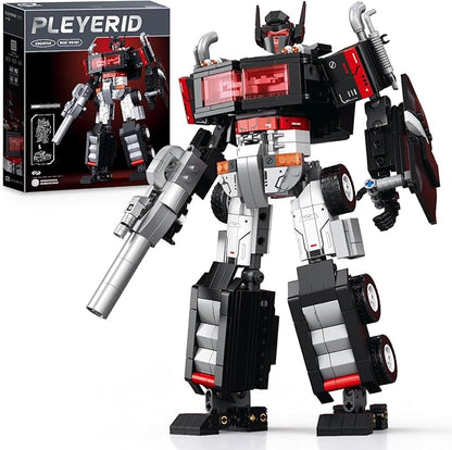HIGH GODO Transforming Building Set 2 in 1 Transforming Robot and Truck Model Kit for Display or Play Collectible Robots Gifts Toys for Teens Adults 14+ (688 PCS)