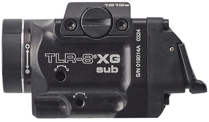 Streamlight 69438 TLR-8 X G sub 500-Lumen Rail-Mounted Tactical Weapon Light with Integrated Green Aiming Laser Exclusively for 1913 Short Models Only, Black