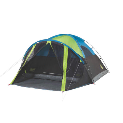 Coleman Camping Tent with Screen Room | 4 Person Carlsbad Dark Room Dome Tent with Screened Porch