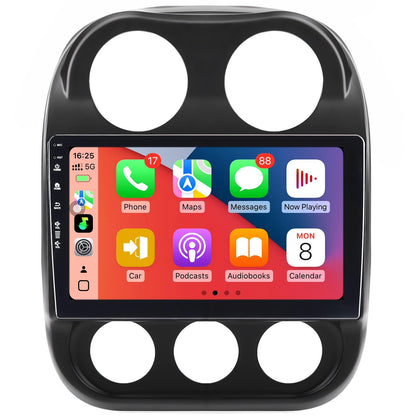 Car Radio Stereo for Jeep Compass Patriot 2010-2016,10" Android 13 Touchscreen Head Unit,Wireless CarPlay & Android Auto,GPS Navigation,HD Backup Camera,Mirror Link,WiFi 6,Bluetooth 5.4,FM,SWC