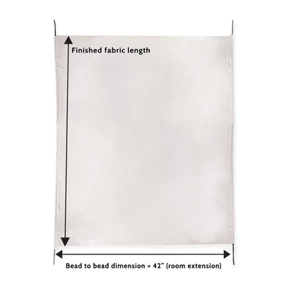 Carefree Universal RV Slideout Awning Fabric Replacement (200" x 150") - Cut to Fit Length, Standard RV Slide Room Extension Awning with FLXguard Protection for Pop Out Room (White)