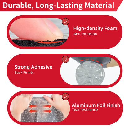 AggSound Sound Deading Material for Cars, 394mil(10mm) 107.64sqft Sound Deadening Mat - Automotive Noise Insulation and Vibration Dampening Material Foam for Auto Audio, Door, Roof, Floor and Trunk
