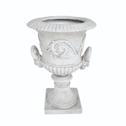 agnixnaf Garden Urn Planter,Outdoor Flower Pots,Durable Structure,Home Garden,Weather andater-Resistant,No Assembly Required