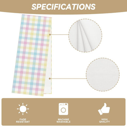 Buffalo Check Plaid Spring Table Runner Farmhouse Spring Summer Easter Home Kitchen Dining Room Table Decorations 13x72 Inch