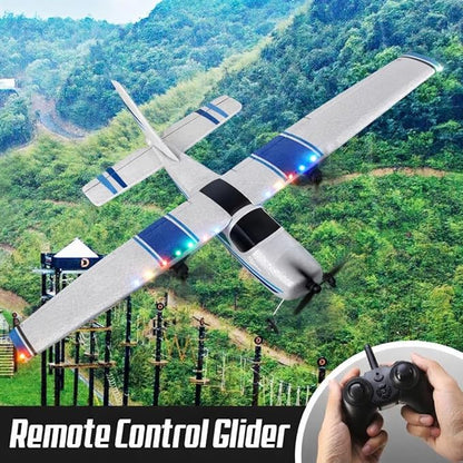 RC AirplaneRC Plane 2.4GHz 2 Channels RTF RC Aircraft with 3-Axis Gyro for Beginner Easy to Speedy Fly Glider Toys with 2 Extra Batteries [ 3 Batteries ]