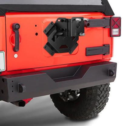 XOOKUN JK Spare tire Carrier Adjust Height Width Compatible Wrangler JK JKU 2007-2018 Unlimited (2/4 Doors) Up to 40 inch