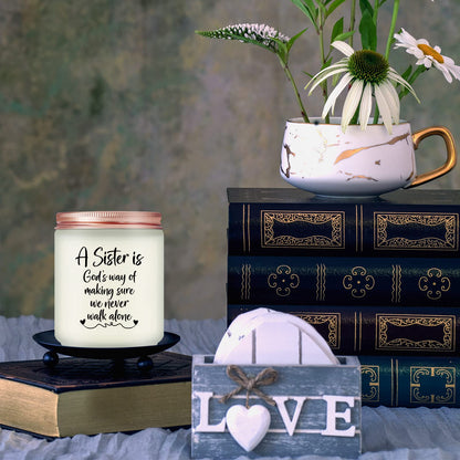 Maybeone Lavender Scented Candle - Sister Gift for Any Occasion - All Natural Soy Wax - 50 Hours Burn Time