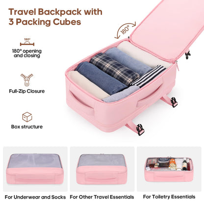 UKEIN PRO Luggage Sets 7 Piece, Durable Hardside ABS Carry on Luggage with Spinner Wheels & YKK Zipper TSA Lock, Large Checked Travel Suitcase With Backpack Set for Men and Women,20/24/28 Inch