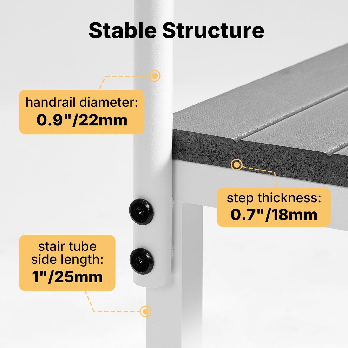 Veehoo RV Steps with Handrail for Dog Outdoor, 3 Steps Dog Hot Tub Step with Handrail for 5th Wheel RVs Camper Trailers, Non Slip Large Dogs Mobile Home Stairs Waterproof for Car Truck, up to 300 lbs