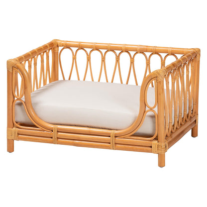 Bali & pari Kierra Bohemian Honey Rattan Pet Bed