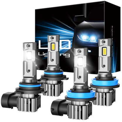 rimthin H11 9005 Bulbs - 60W 16000LM Super Bright Cool White Fog Lights, Plug & Play, Pack of 4