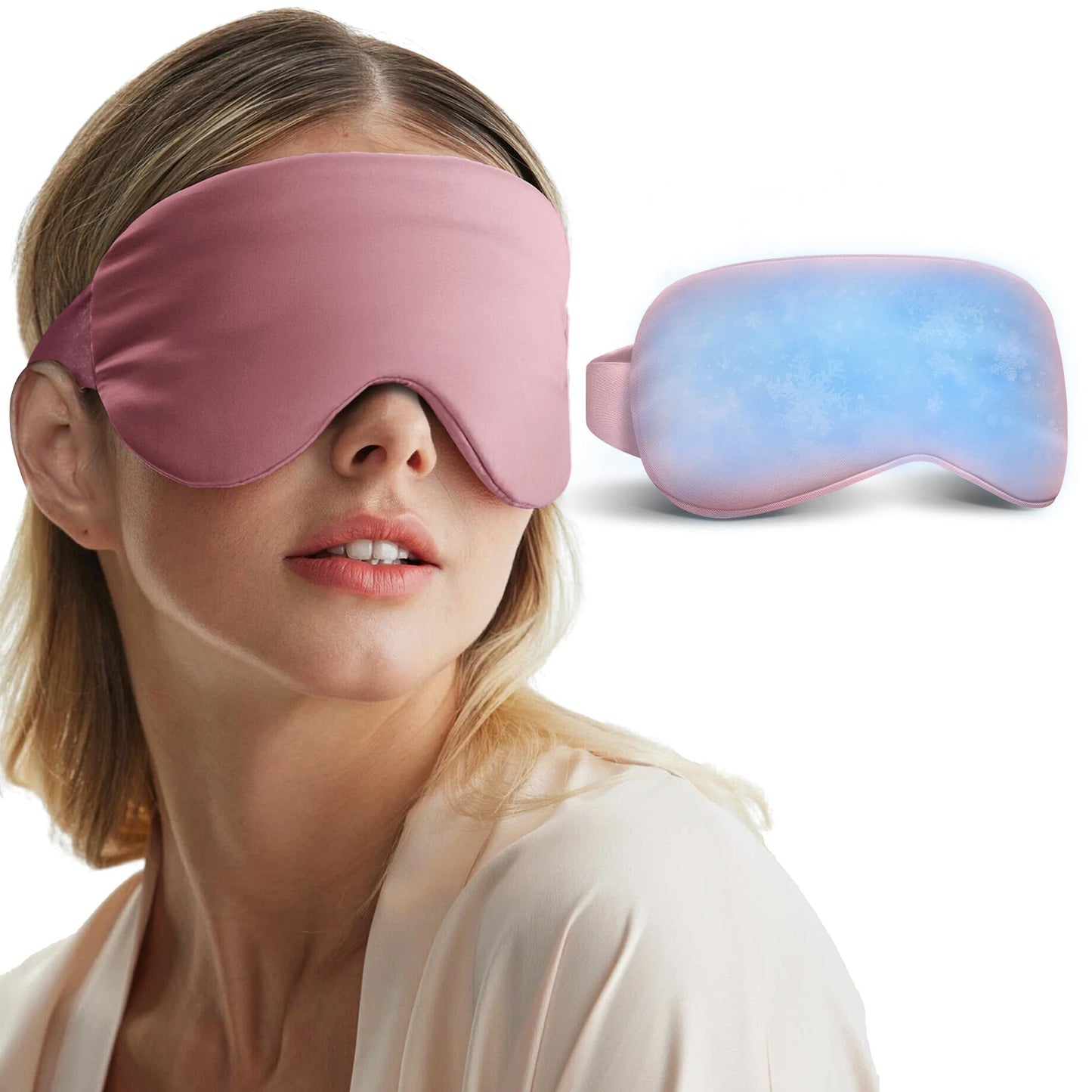 Coolig Eye Mask for Puffy Eyes: Fsa Eligible Items Hsa, Cold Compress for Migraines Headache After Surgery & Puffiness, Reusable Face Ice Pack Gel Sleep Mask for Dark Circles, Relaxing Gifts(Purple)